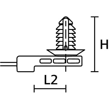 157-00145 HellermannTyton - T50ROSFT6SO12.5A-PA66HIRHSUV-BK