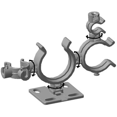 161-64004 HellermannTyton - HWCLIP16-PA66HIRHS-BK