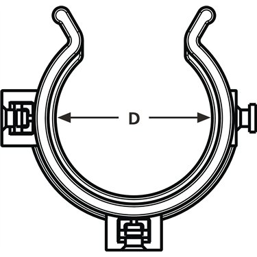 161-64010 HellermannTyton - HWCLIP30-PA66HIRHS-BK