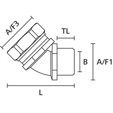 166-32501 HellermannTyton - LTS20-45FMC-M20-NPB/PA6-ML