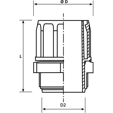 167-00533 HellermannTyton - FG21-M25-PP-GY