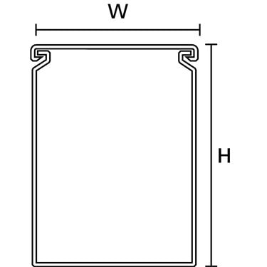 183-26010 HellermannTyton - HTWD-HF-60X100-PC/ABS-GY