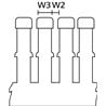 183-26040 HellermannTyton - HTWD-HF-60X40-PC/ABS-GY