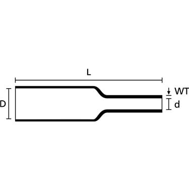 319-05100 HellermannTyton - TREDUX-50.8/25.4-PO-X-BK
