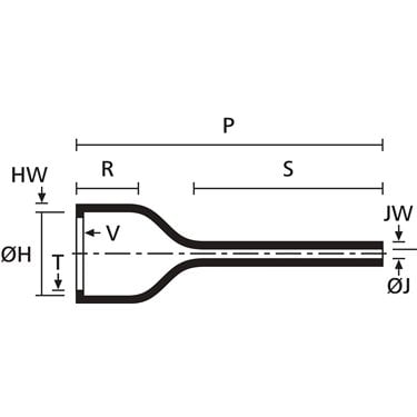 401-76180 HellermannTyton - 176-1-G-PO-X-BK
