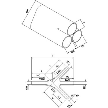 422-60302 HellermannTyton - 573H535-9-PO-X-BK