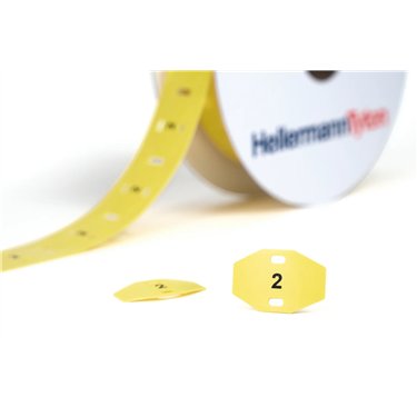  556-80528 HellermannTyton - TAGPU20X30-2-PUR-YE 