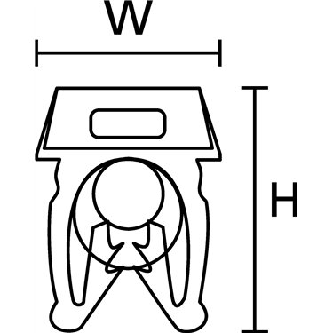 561-01614 HellermannTyton - WIC1-1-PA66-YE