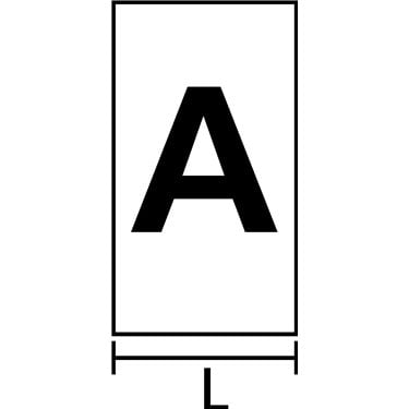 561-01994 HellermannTyton - WIC1-A,E,L,N,R,S,T,+,-,Earth-PA66-YE