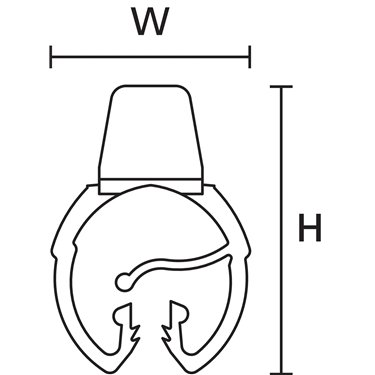 561-06001 HellermannTyton - WICA-AC10-25-PA66HIRHS-BK
