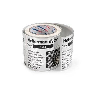 596-90000 HellermannTyton - TAG101-160T1-SET-1251-CL/SR