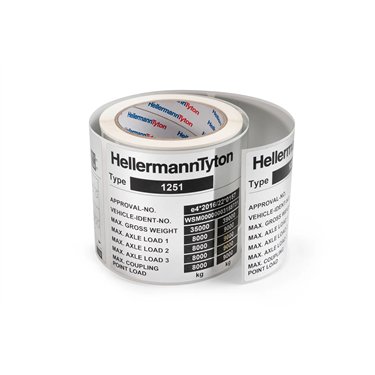 596-90001 HellermannTyton - TAG50.8-25.4T1-SET-1251-CL/SR