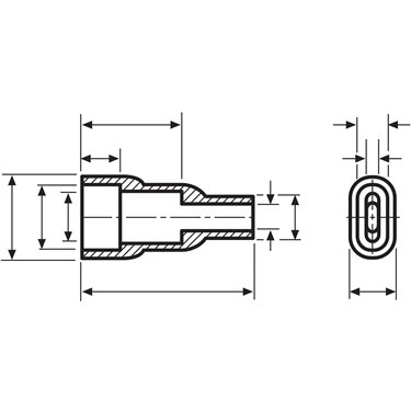 631-08200 HellermannTyton - HV4820-PVC-BK