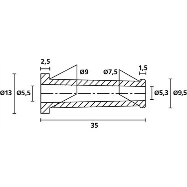 632-01020 HellermannTyton - HV2101A-PVC-FR-BK