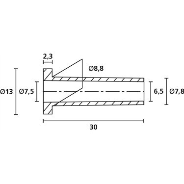 632-02100 HellermannTyton - HV2210-PVC-FR-BK