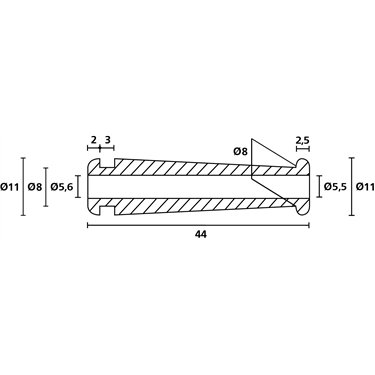 632-02280 HellermannTyton - HV2228-PVC-FR-BK