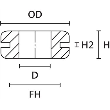 633-01010 HellermannTyton - HV1101-PVC-FR-BK