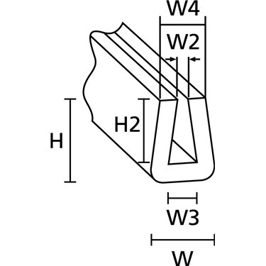800-00004 HellermannTyton - SM1-PVC-BK