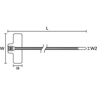 111-02508 HellermannTyton - T50RFIDUHF-TPU/PA66-BK/WH