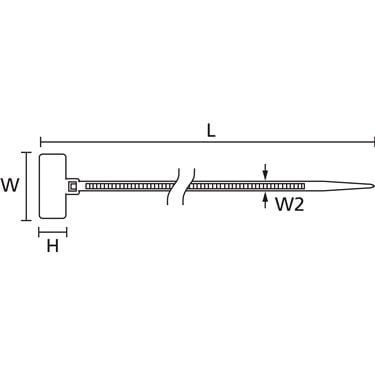 111-81910 HellermannTyton - IT18FL-PA66-BK