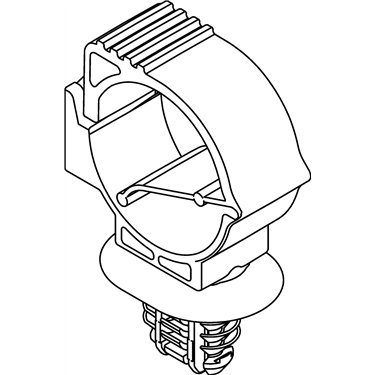 151-01049 HellermannTyton - LOC15-19FTOVAL-PA66HIRHSUV-BK