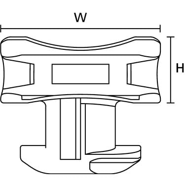 151-03193 HellermannTyton - ACFM7W10PT5.3-PA66/6HIRHS-BK