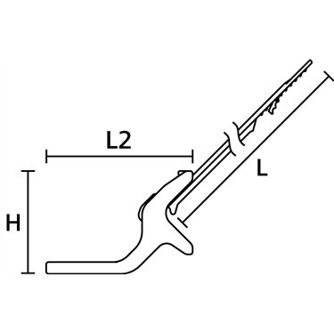 156-04096 HellermannTyton - SGT100SM6O-PA66HS/TPE/PA6GF30-BK/BU