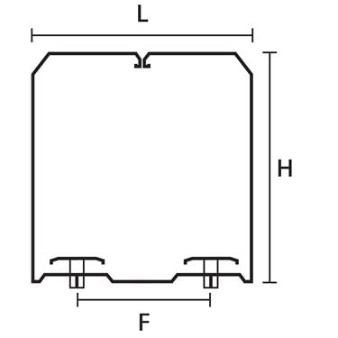 181-50460 HellermannTyton - HTWD-BWR-40X60-PC/ABS-BK