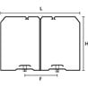 181-50480 HellermannTyton - HTWD-BWR-40X80-PC/ABS-BK