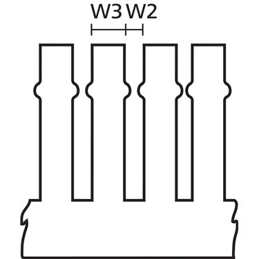 184-10098 HellermannTyton - HTWD-PN-80X40-PVC-GY