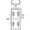 184-10268 HellermannTyton - HTWD-PN-60X100-PVC-GY