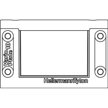 440-00001 HellermannTyton - VarioPlate-10_Frame-PA66GF25-BK