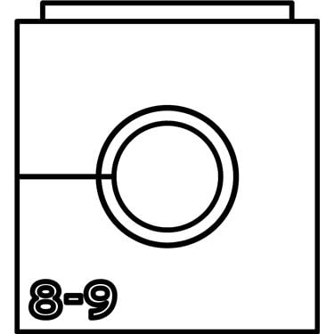 440-00010 HellermannTyton - VP-S_8-9_Ins-sgl-TPE-BK