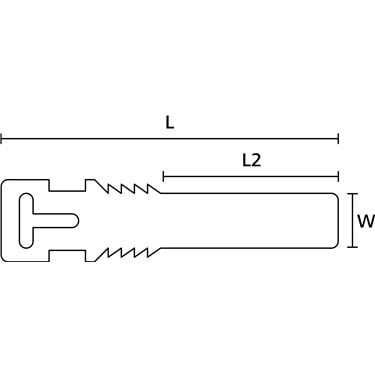  556-80585 HellermannTyton - TAGPU12X74-LOOP-PUR-YE 