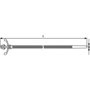 126-00416 HellermannTyton - T18RSF-PA66HS-NA