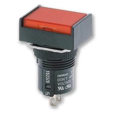  A165L-TY - Omron - Interruttore a pulsante (removibile) - Serie A16 