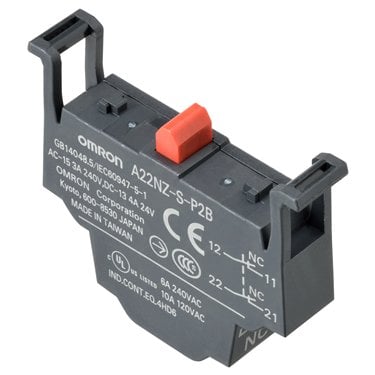  A22NZ-S-P2B - Omron - Interruttore a pulsante - Serie A22 