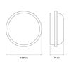 75323 - Beghelli - Plafoniera LED per spazi comuni