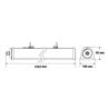 A280ESD - Beghelli - Acciaio Top LED 2X80 SD 4K