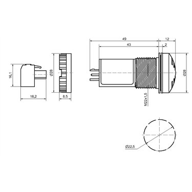 107.010.60 - Werma - Ronzatore installazione Pulsato 115-230VAC