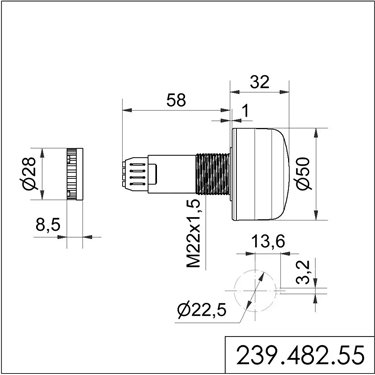 239.482.55 - Werma - LED-Leuchte EM 24VDC MC