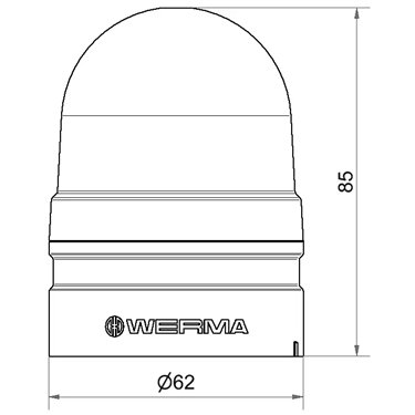 260.310.74 - Werma - Mini TwinLIGHT 12VAC/DC, Giallo