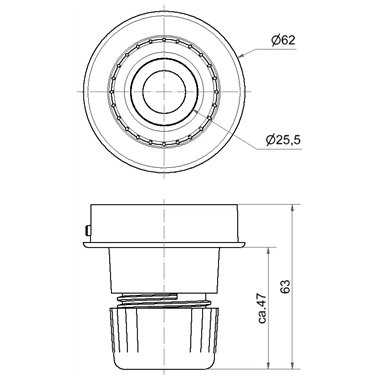 260.700.05 - Werma - Mini-Rohrmontageadapter, grau