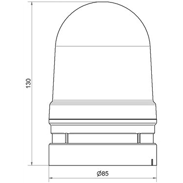 461.410.70 - Werma - Midi TwinLIGHT Combi 12/24VAC/DC, Trasparente