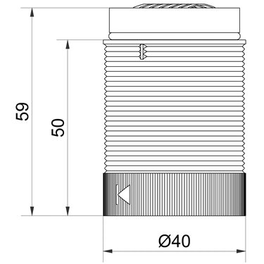 634.450.55 - Werma - LED-Element mit Dauerlicht 24VDC MC
