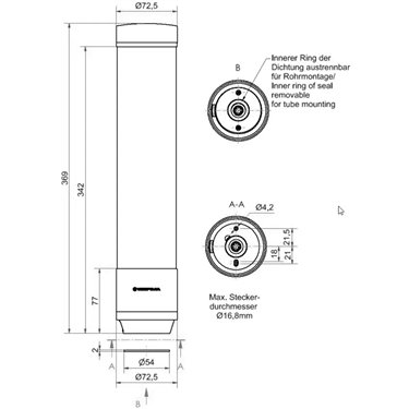 657.500.55 - Werma - eSIGN 15 Segmente, schwarz