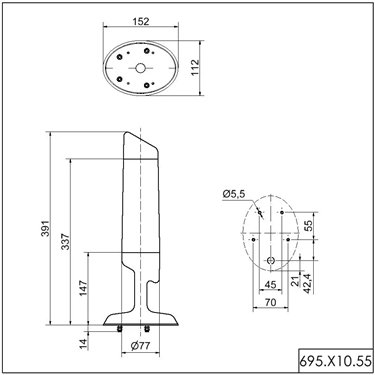 695.010.55 - Werma - CleanSIGN BM dauerhaft 24VDC MC