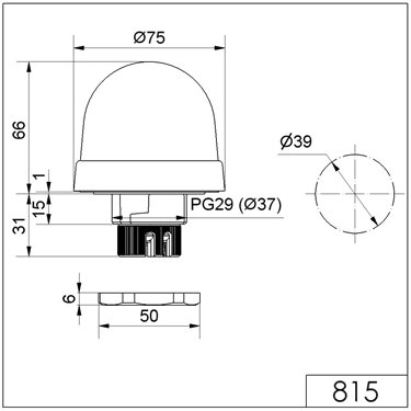 815.500.00 - Werma - EM Dauerlicht 12-230VAC/DC