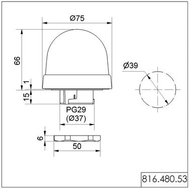 816.480.53 - Werma - LED-Leuchte USB EM 5VDC MC