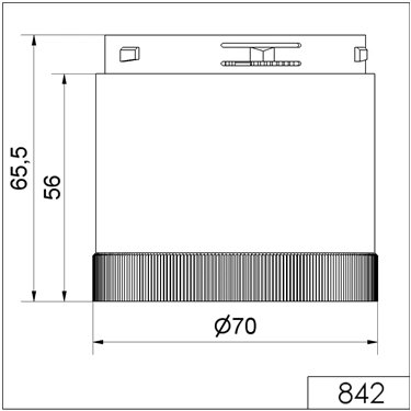 842.400.55 - Werma - Elemento luminoso intermitente 24VDC, Transparente